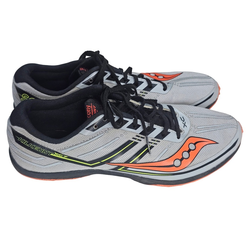 Saucony Kilkenny XC7 Mens Cross Country Flat Racing Shoes Grey Orange S29037-1